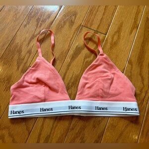 Hanes Pink Brallete Womesn Size Small
